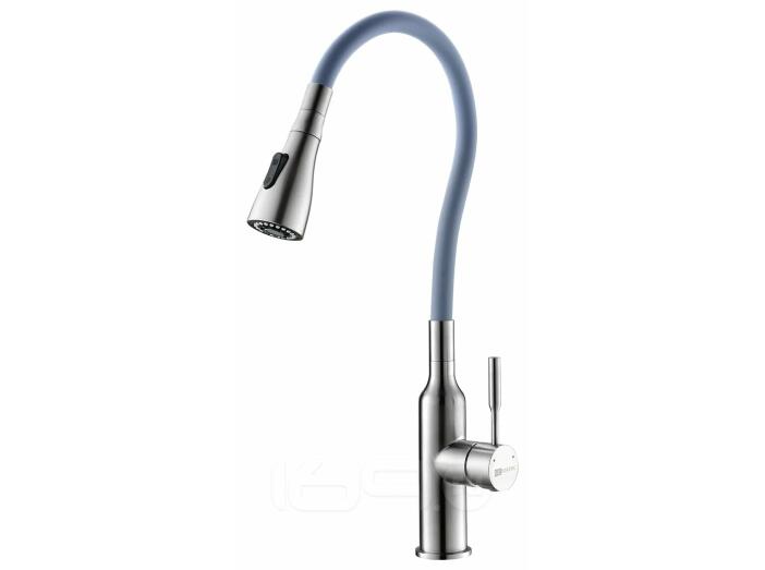 Смеситель Lemark Expert LM5082S-Gray для кухни с гибким изливом