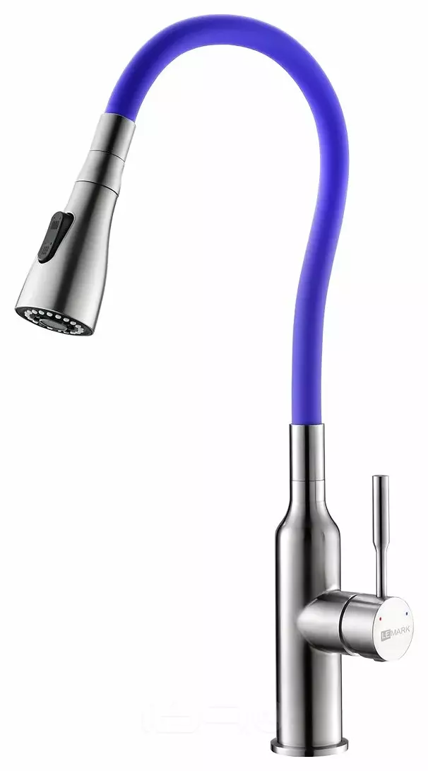 Смеситель Lemark Expert LM5082S-Violet для кухни с гибким изливом