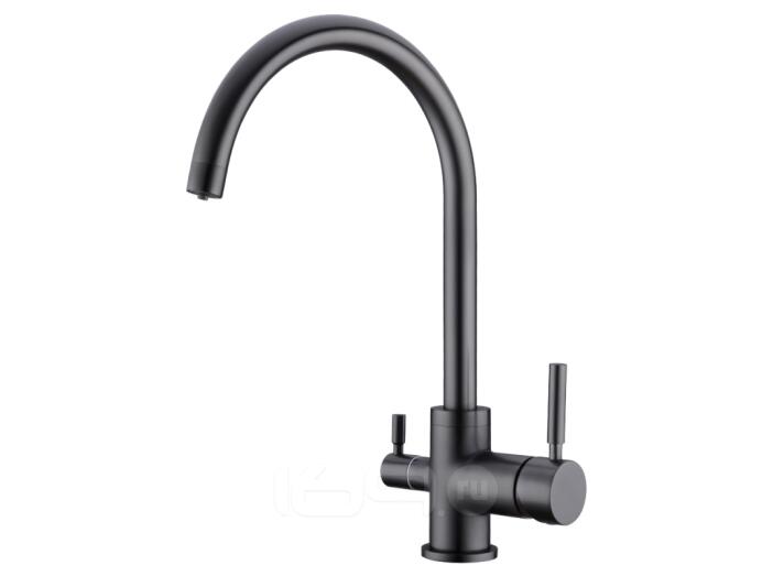 Смеситель кухонный EMAR ECB - 3007 PVD dark