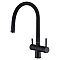 Смеситель для кухни EMAR black нержавеющая сталь
