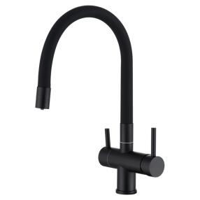 Смеситель кухонный EMAR ЕС - 3015 black