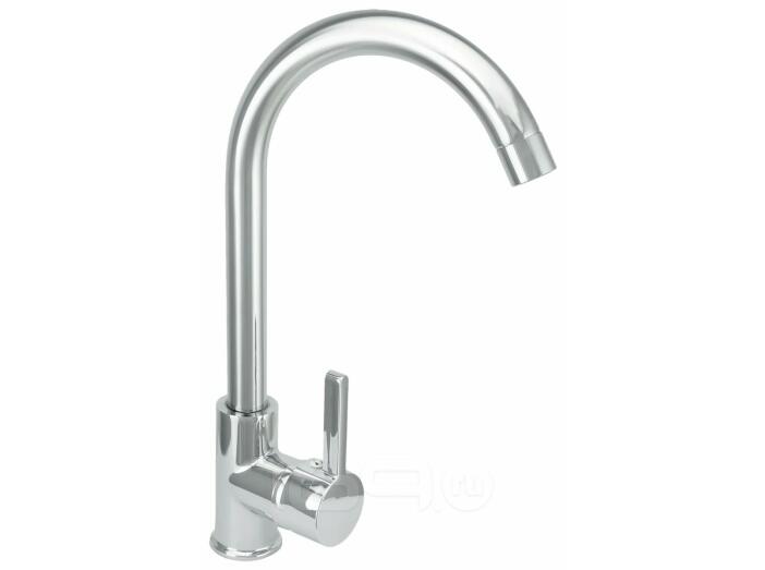 Смеситель для мойки одноручный Juguni с поворотным R-изливом, 35 картридж, гайка