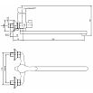 tumb 6 - Смеситель для ванны Juguni JGN0110, L-излив