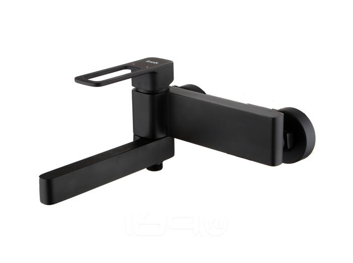 Смеситель для ванны черный Slide IDDIS SLIBL00i02WA