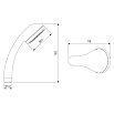 tumb 4 - Смеситель для ванны с длинным изливом Duplex Milardo DUPSBL2M10