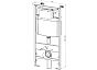 Комплект DK DS1392502 унитаз DT1396025, инсталляция DI8055119, клавиша смыва DB1519025