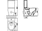 Унитаз напольный безободковый (чаша) LAPARET MARE цв. белый MA361-11CB00E-0000 (чаша без сидения)