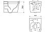 Унитаз подвесной Point Вега PN41711BM безободковый, чёрный матовый, сиденье дюропласт, микролифт, быстросъемное
