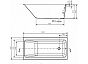 Ванна прямоугольная CREA 150x75 белый