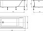 Ванна акриловая Roca Easy 170x70 прямоугольная 