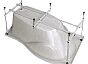 Ванна асимметричная ORTA 150x90 L