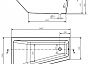 Ванна Cersanit прямоугольная FLAVIA 150x70