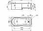 Ванна прямоугольная SAIMA 180х80
