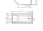 Ванна прямоугольная CREA 150x75 белый