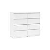 Челси Комод 8 ящиков (Белый глянец, белый)