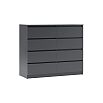 Челси Комод 8 ящиков (Графит, графит)