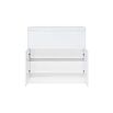 Челси Комод 800 (1 ящик 2 двери) (Белый глянец, белый)