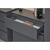 Челси Комод 800 (1 ящик 2 двери) (Графит, графит)