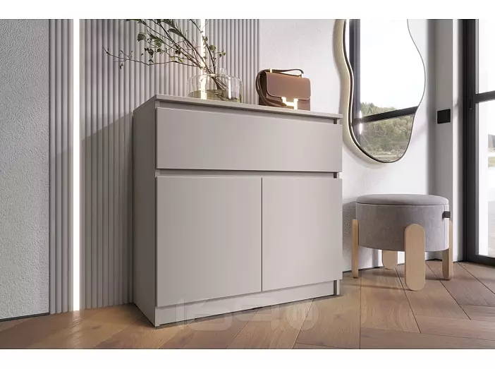 Челси Комод 800 (1 ящик 2 двери) (Кашемир, Кашемир)