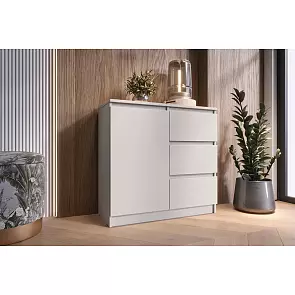 Челси Комод 800 (3 ящика 1 дверь) (Кашемир, Кашемир)