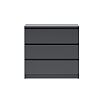 Челси Комод 800 (3 ящика) (Графит, графит)