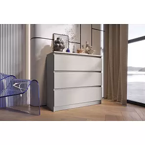 Челси Комод 800 (3 ящика) (Кашемир, Кашемир)