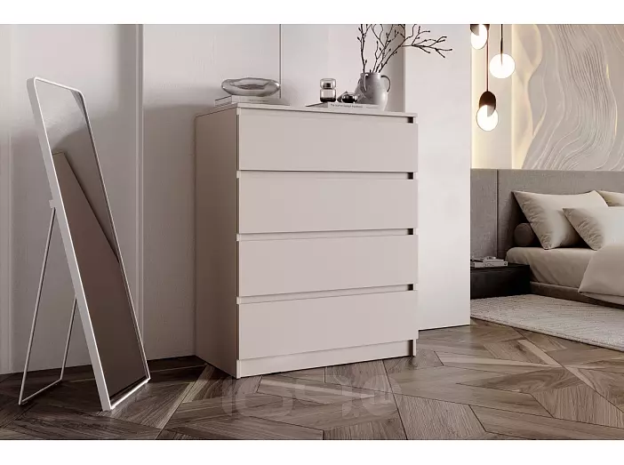 Челси Комод 800 (4 ящика) (Ш) (Кашемир, Кашемир)