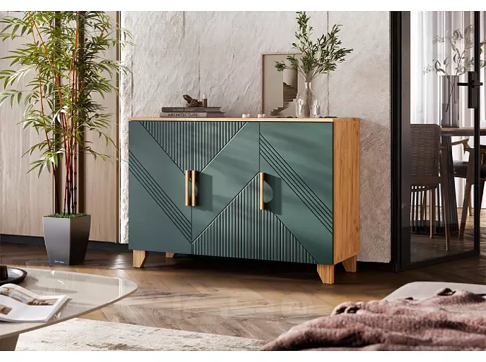 Ирис Комод (1200) (Браш Мени Грин, Дуб Крафт)