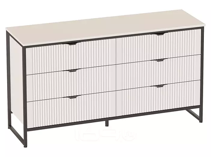 Комод 6 ящ "Нора" спальня Персидский жемчуг