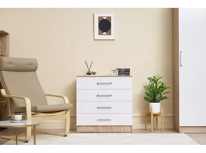 С/Г Мартина Комод 800 (Белый гянец, сонома)