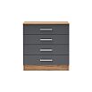 С/Г Мартина Комод 800 (Графит, Дуб крафт)