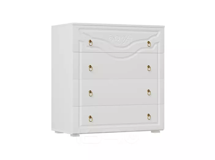 С/Г Престиж Комод (Белый матовый, белый)