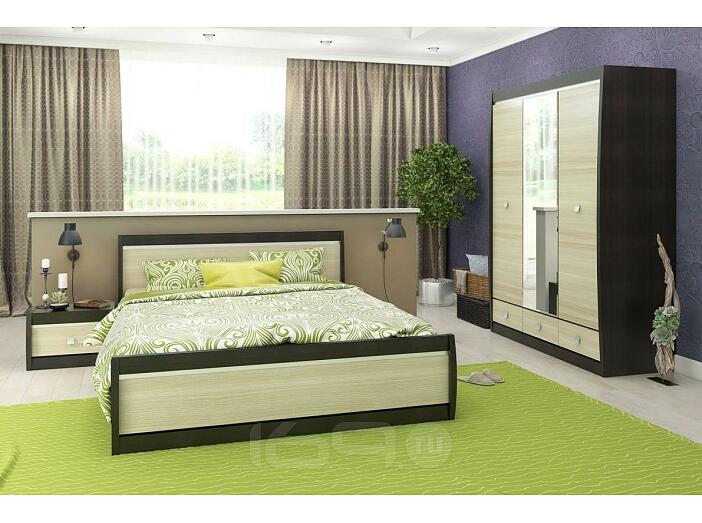 Спальня Ксено-1 Ясень глянец/ Дуб Ферарра