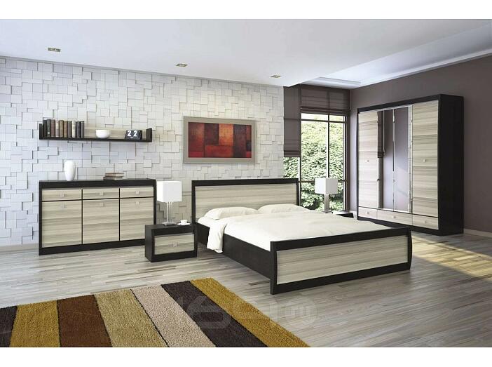Спальня Ксено-2 Ясень глянец/ Дуб Ферарра