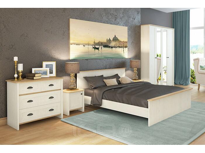 Спальня Тифани-02 Дуб небраска/ Белая сосна 