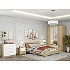 Спальня Сопрано-03 Белый глянец/Дуб сонома
