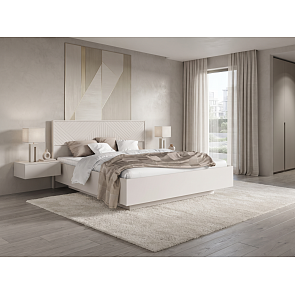 Кровать Флэш с подсветкой без обивки кашемир без П/М 1600x2000, ортопедическое основание, изголовье жесткое