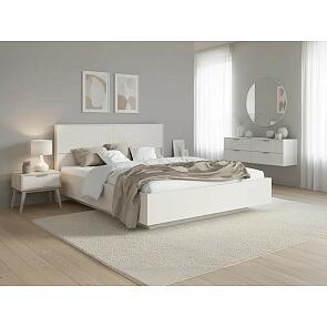 Кровать Флэш без обивки кашемир без П/М 1600x2000, изголовье жесткое