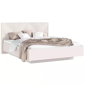 Кровать Ирис с подсветкой без обивки кашемир без П/М 1600x2000, ортопедическое основание, изголовье жесткое