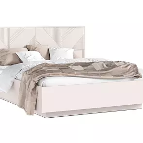 Кровать Ирис с подсветкой без обивки кашемир без П/М 1600x2000, ортопедическое основание, изголовье жесткое
