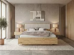 Кровать Марвэл без обивки дуб крафт без П/М 160x200, изголовье жесткое