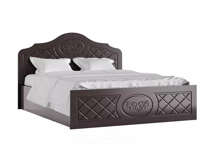 С/Г Престиж Кровать 1,6м (Шоколад, венге)