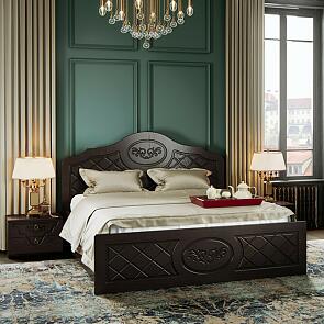 С/Г Престиж Кровать 1,6м (Шоколад, венге)