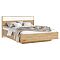 Кровать Роджина без обивки дуб крафт без подъёмного механизма 1600x2000, изголовье жесткое