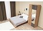 Кровать Соренто без обивки дуб крафт без П/М 1600x2000, ортопедическое основание, изголовье жесткое