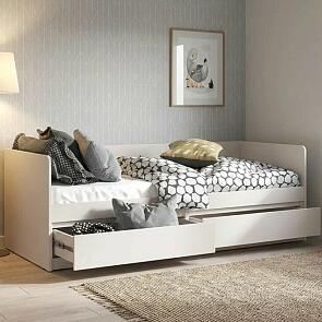 Кровать Челси без обивки кашемир без П/М 800x2000, изголовье жесткое