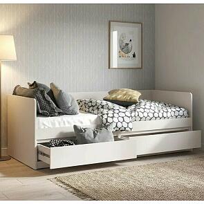 Кровать Челси без обивки кашемир без П/М 800x2000, изголовье жесткое