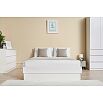 Челси Кровать 1,4м (Белый глянец, белый)