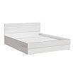 Челси Кровать 1,4м (Белый глянец, белый)