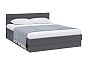 Кровать Челси без обивки графит без П/М 1400x2000, изголовье жесткое